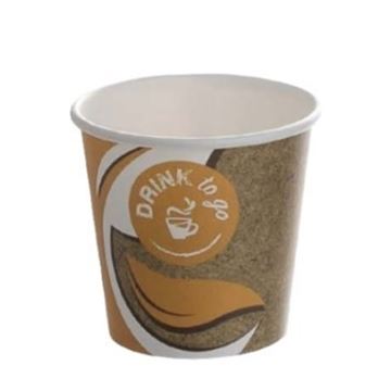 Vasos Papel Kraft Bebida Caliente 4oZ - 36x100 Uds (3.600 Uds) - V040CVC-0
