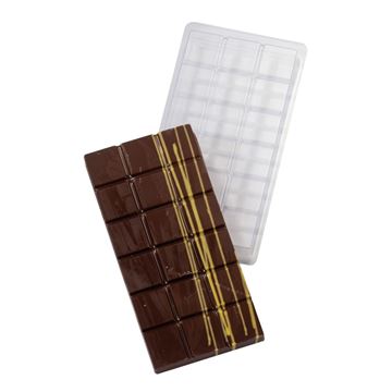 Molde Plastico Tableta Chocolate 150x70Mm - 5Uds - 20TC004-0