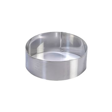 Molde Redondo Acero Inox - D 10 H 4Cm - 1H4X10-0