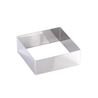 Molde Cuadrado Acero Inox - 142x142x40Mm - 5H4X14