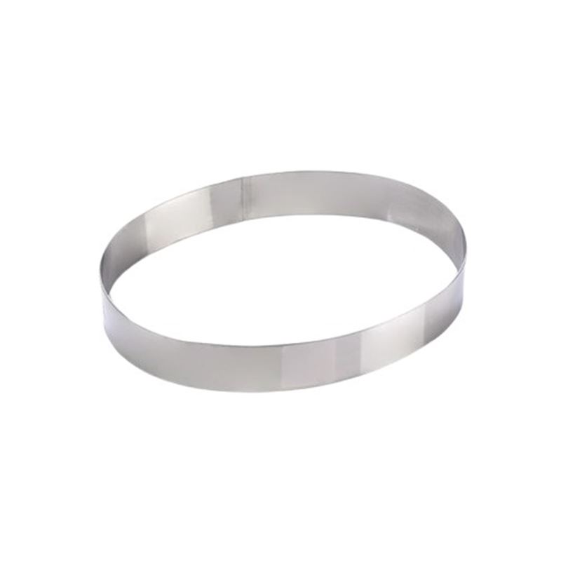 Molde Ovalado Acero Inox - D 16 H 4Cm - 2H4X16