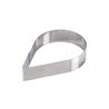 Molde Acero Inox Forma Gota - D 12 H 4Cm - 8H4X12