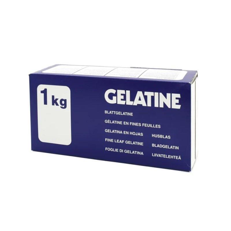 Gelatina Hojas Oro 200 Bloom - 1Kg - 730H           _gelantina laminas - LouisFrancois