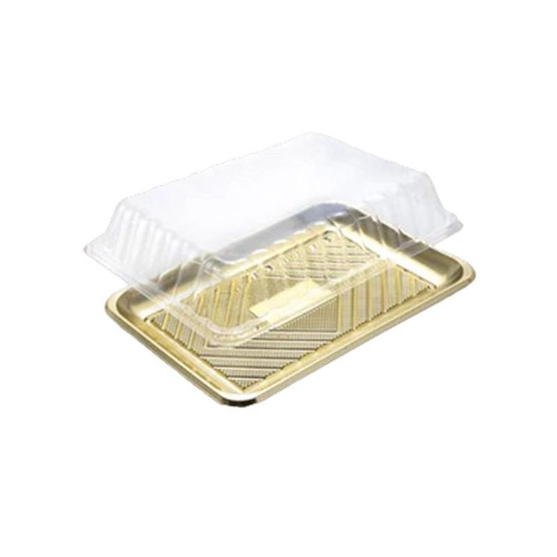 Tapas Bandejas Plástico Rectangulares Pasteles 33x23xMm - 100Uds - 019201050