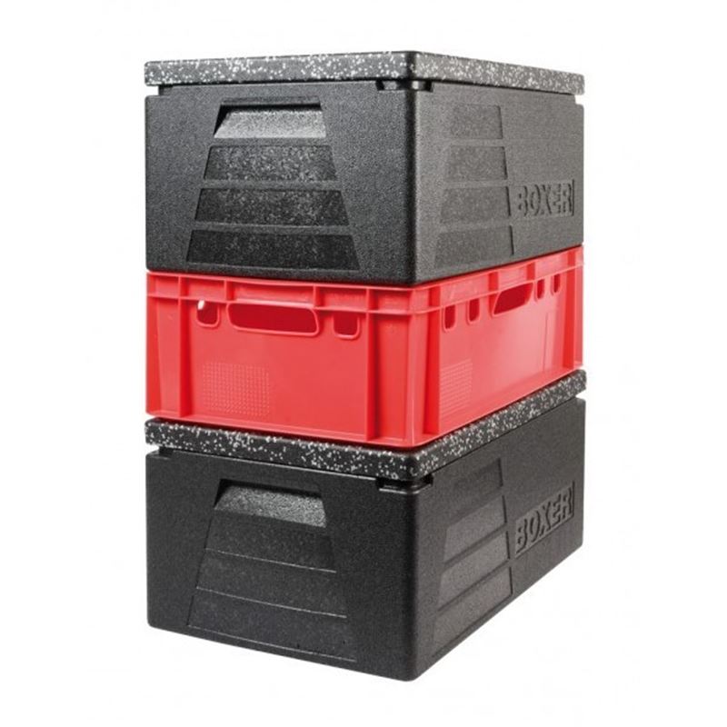 Contenedor Isotérmico Boxer Negro - 540x340x230Mm