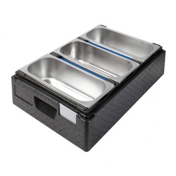 Contenedor Isotérmico Ice Box +3 Negro - 360x165x150Mm - 13433-3