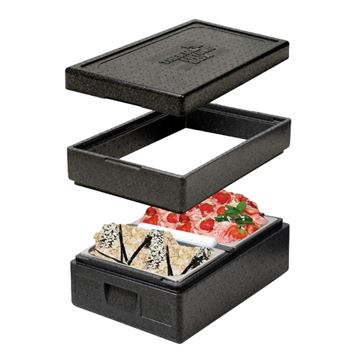 Extensión Contenedor Isotérmico Gn1/1 Ice Box Negro - 538x337x90Mm - 13473-1