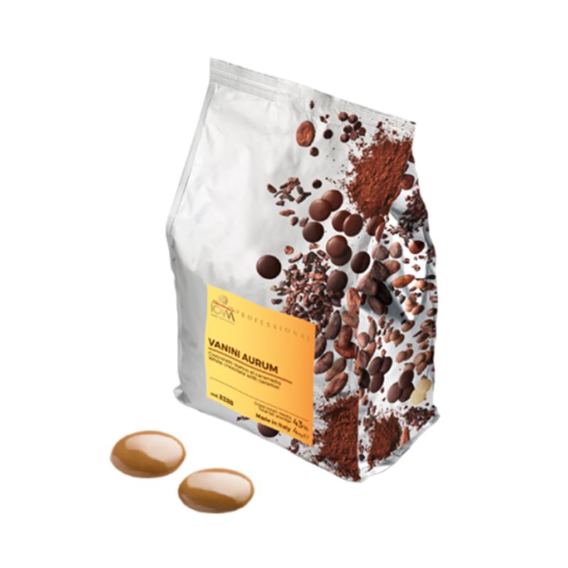 Chocolate Blanco Caramelo Vanini Aurum 35% Cacao - 3x4Kg - 8288-0
