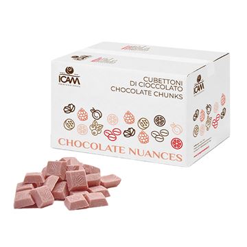 Cubitos Chocolate Blanco Frambuesa - 4Kg - 8568-0