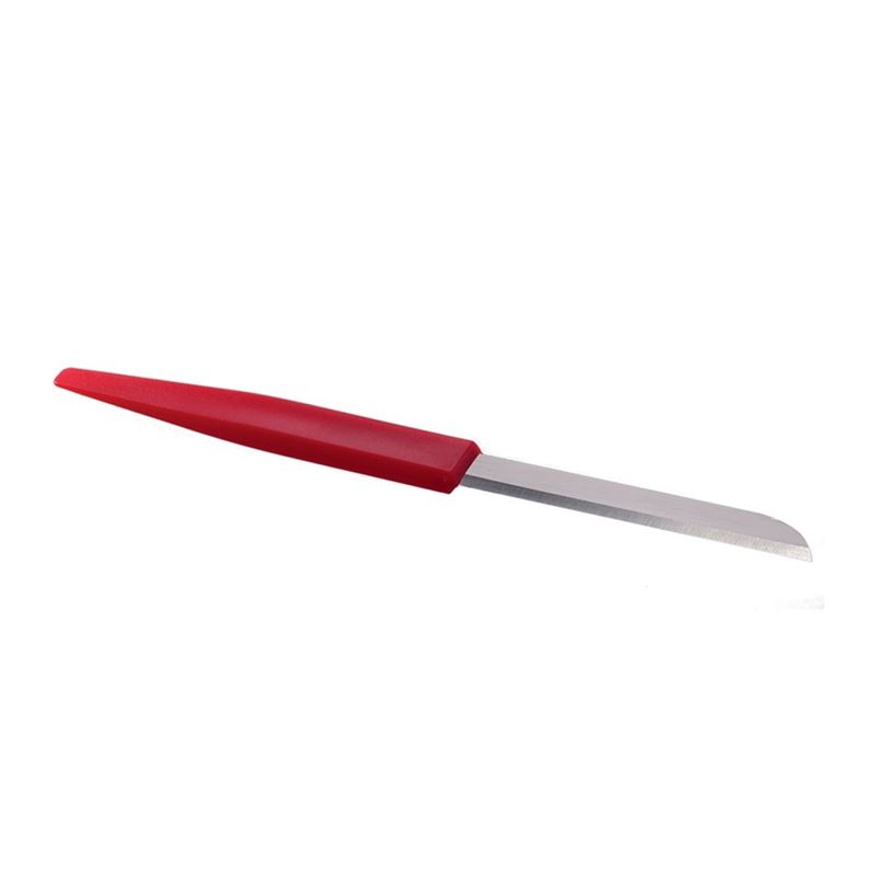 Cortador Profesional Hoja Lisa - 9Cm Mango Rojo - CUTTER7-0