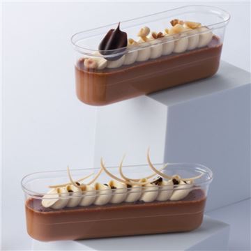 Vaso Eclair Postre Plástico Transparente 120Ml - 100Uds - PMOCL001-2