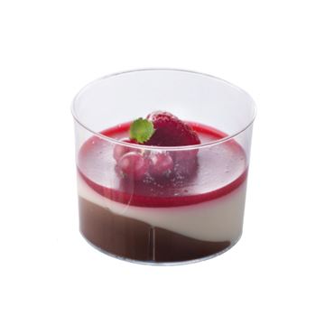 Vaso Postre Plástico Transparente D 78 H 57Mm - 100Uds - PMOTO005-1