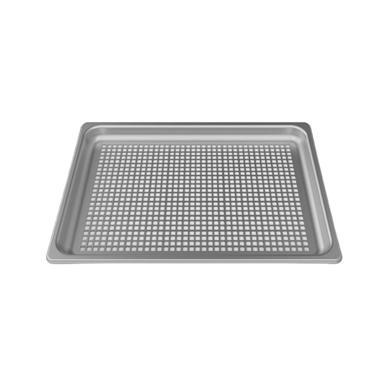 Bandeja Horno Acero Inox Perforado Vapor Fritos - 46x32x3Cm - GRP350