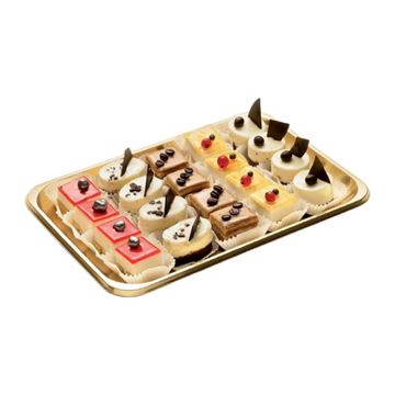 Bandejas Plástico Dorado Pasteles 323x223x23Mm - 150Uds - 019002150_1