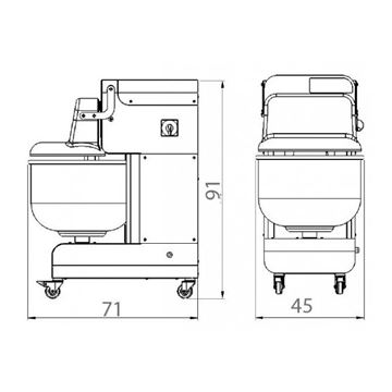 Amasadora Brazos BT24S 5 Velocidades - 35L - BT24S_4