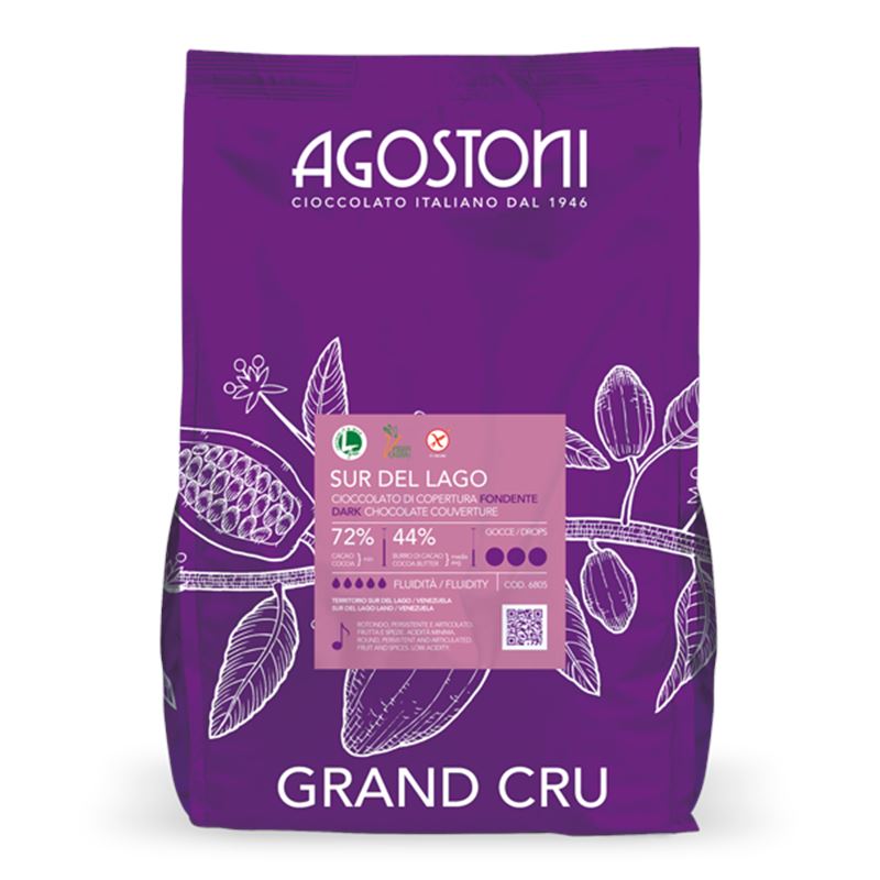 Chocolate Sur del Lago 72% Venezuela - 3x4Kg - 6805-fondente-sur-del-lago-pack