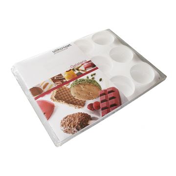 Kit Moldes Silicona 12 Galletas Helado Bisc02 - D 76,5Mm H 25Mm - 25.120.87.0098_0