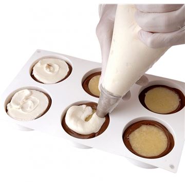 Kit Moldes Silicona 12 Galletas Helado Bisc02 - D 76.5Mm H 25Mm - 25.120.87.0098_3