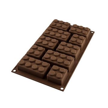 Molde Silicona Chocolate Block 10 Bloques Lego - 90x45x28mm - 26213770065-0