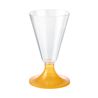 Copa Grande Plástico Transparente Naranja Susanna - 200Uds - 121024030-0