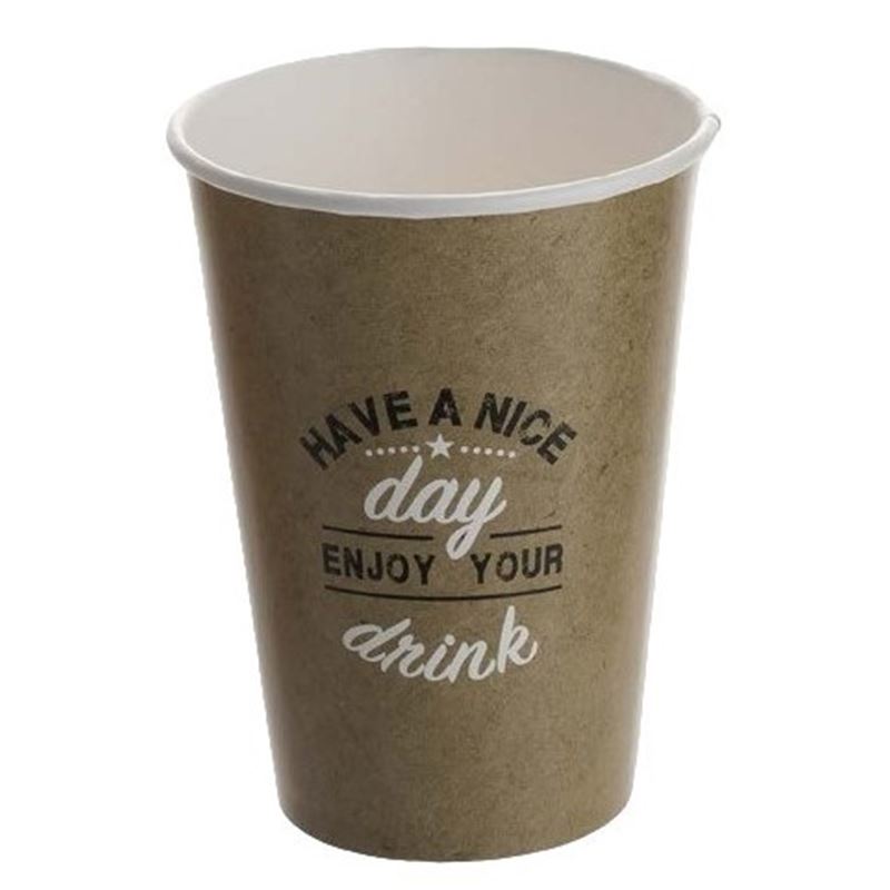 Vasos Papel Kraft Bebida Fría 370Cc - 20x50 Uds (1.600 Uds) - V370CVC-0 Vasos Papel Kraft Bebida Fría 370Cc - 20x50 Uds (1.600 Uds) - V370CVC-0
